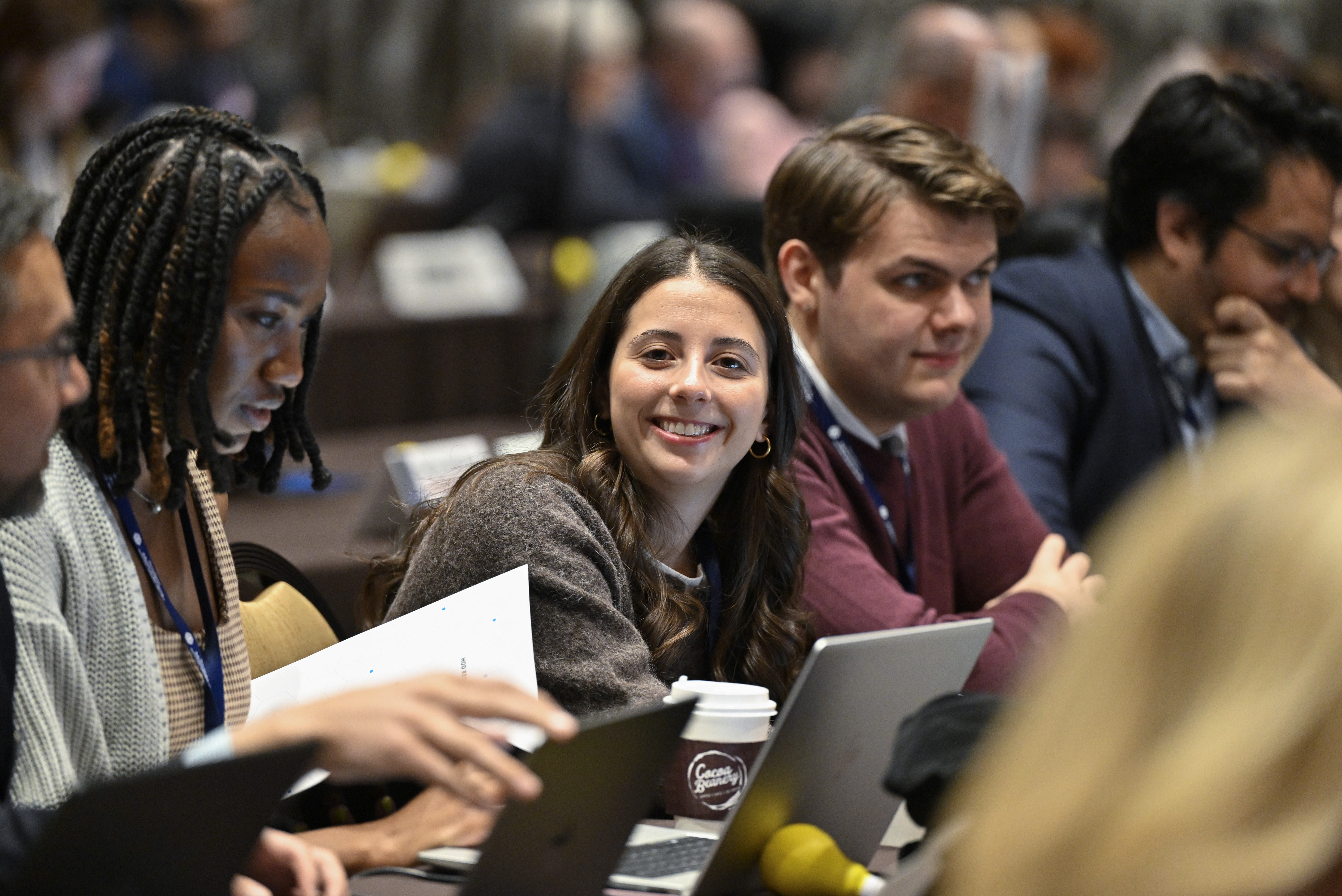 Smiling Conference Attendee