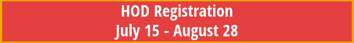 2025 HOD Registration July 15 - August 28
